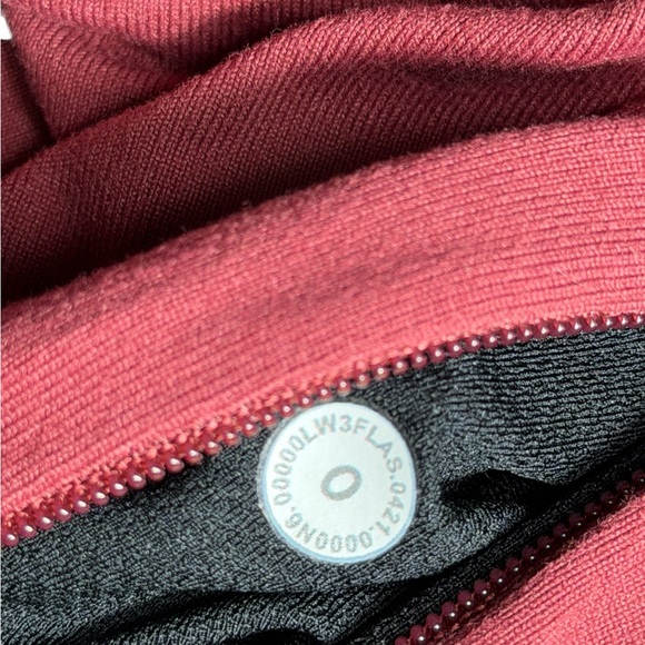 Lululemon Mulled Wine Red Its Rulu Run Half Zip Long Sleeve Top - Picture 4 of 4